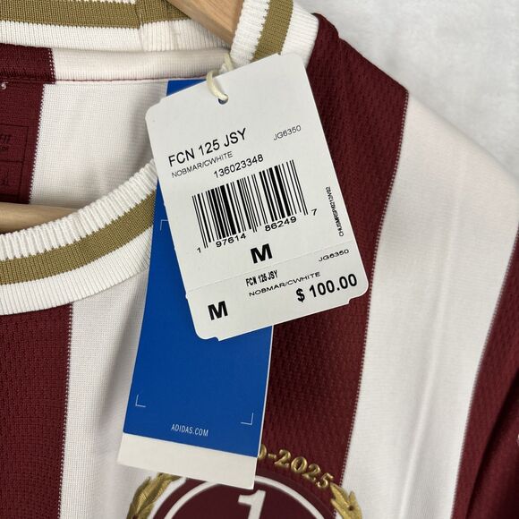 adidas 1. FC Nurnberg 125th Anniversary Soccer Jersey JG6350 Men’s Size Medium - Picture 7 of 9